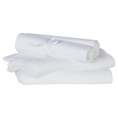 Buy Tesco 4 Pack White Bedding Starter Set from our All ...