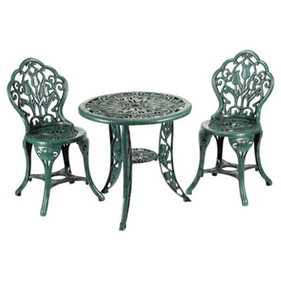 Buy Greenhurst Tulip Bistro Set, Verdigris from our Plastic Garden