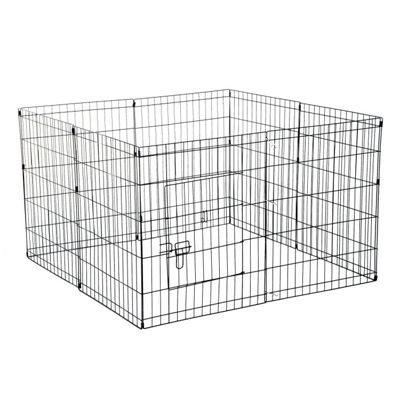 Buy PawHut 8 Panel Pet Cage Playpen Dog Puppy Metal Cage Kennel Indoor ...