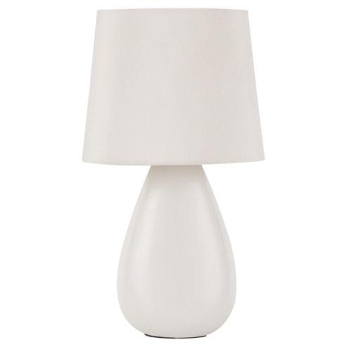 Buy Tesco Lighting Chloe Ceramic Table Lamp, Ecru from our Table Lamps ...