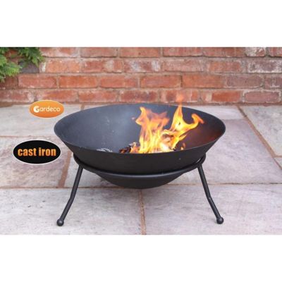 Buy Emrys cast iron 60cm round fire pit from our Fire Pits & Fireplaces ...