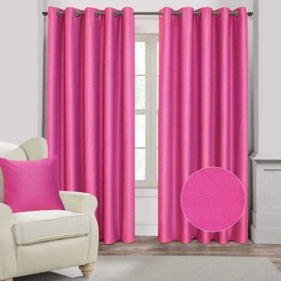 Blackout Curtains blackout curtains 90×90 : Buy Homescapes Hot Pink Herringbone Chevron Eyelet Style Blackout ...
