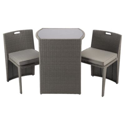 Buy Cube Bistro Garden Furniture Set, Taupe from our All Garden