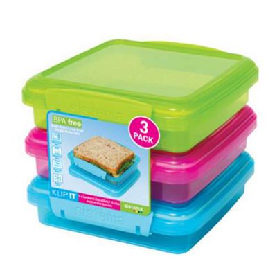 Buy Sistema Sandwich Box 3 Pack 450ml from our Microwave Cookware range ...