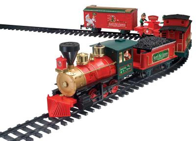 Buy Battery Operated North Pole Express Christmas Train and Track from ...