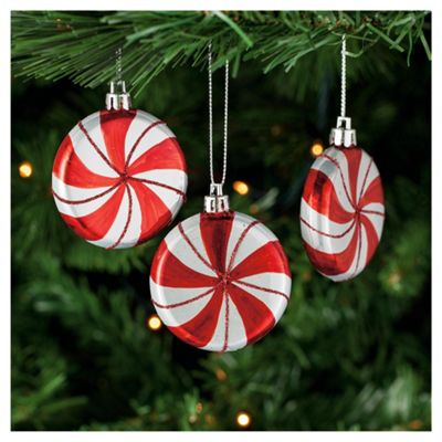 Buy Tesco Candy Striped Baubles, 6 Pack from our All Christmas range ...