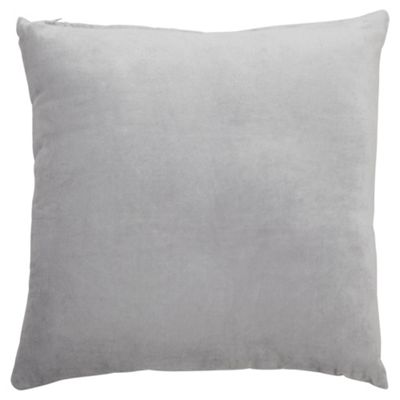 Buy Silver Faux Velvet Cushion from our Cushions range - Tesco