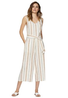 f&f striped jumpsuit