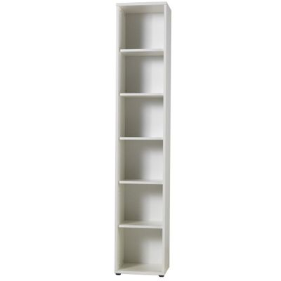 Buy Teknik Mura White 5 Shelf Narrow Bookcase from our ...