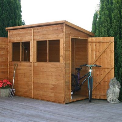 Buy 8 x 4 Sutton Pent Premier Tongue &amp; Groove Shed Garden 