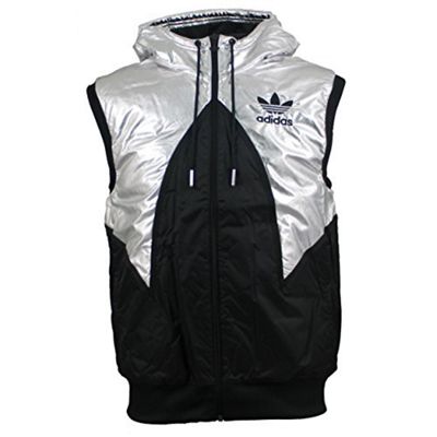 adidas black gilet