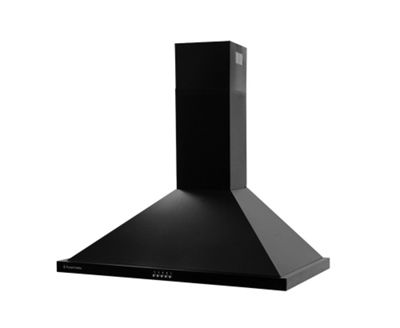 90 cm black cooker hood