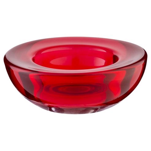 Buy Red Individual Glass Tea Light Holder from our Candle Holders ...