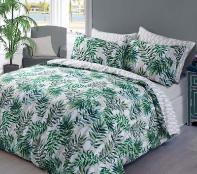 Buy Palm Leaf Green Duvet Cover Set Single From Our Single Duvet