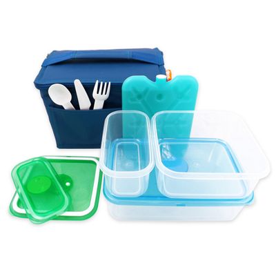 Buy Children's Blue Lunch Box Kit, Children's Lunch Kit, Kids Lunch Set ...