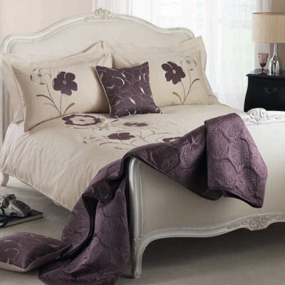 Buy Dreams N Drapes Dauphine Duvet Set In Heather Double From
