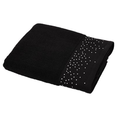 Buy Black Sparkle Bath Towel from our Bath Towels range ...