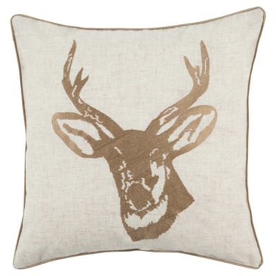 Buy Heritage Stag Head Cushion Gold from our Cushions range - Tesco