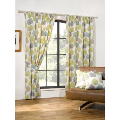 Buy Woodland Pencil Pleat Curtains 117 x 229cm - Green from our Pencil