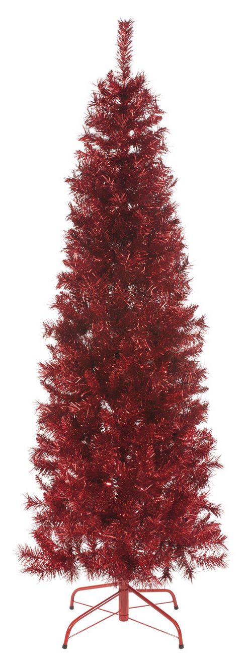 Buy 6ft Red Tinsel Christmas Tree from our Christmas Trees range - Tesco