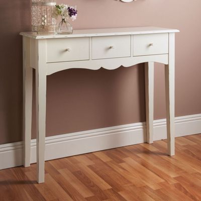 Buy Shabby Chic Console Hall Table Side End Wooden Dressing Desk 3