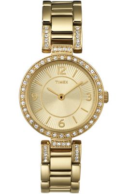 Buy Timex Ladies Analogue Gold Tone Bracelet Watch T2N455 from our All ...