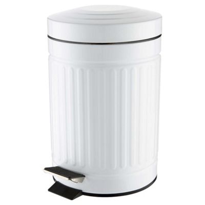 Buy White 3L Bathroom Bin from our Bathroom Bins range - Tesco