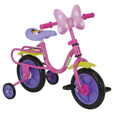 minnie mouse bike with training wheels