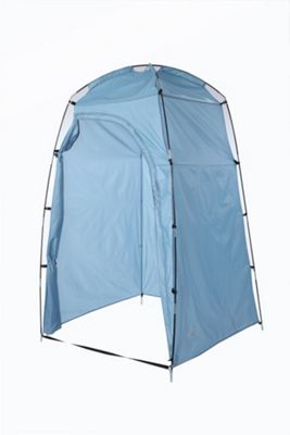 blue toilet tent
