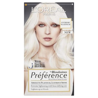 loreal hair color platinum