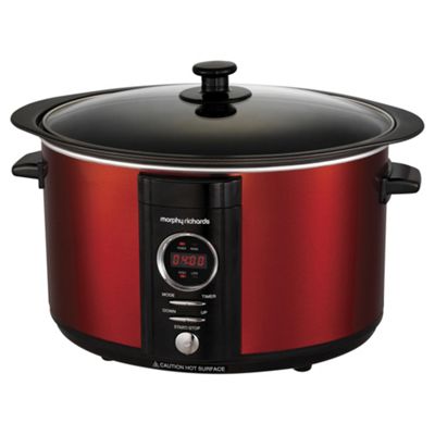 Buy Morphy Richards Digital Sear & Stew Slow Cooker, 6.5L - Red from ...