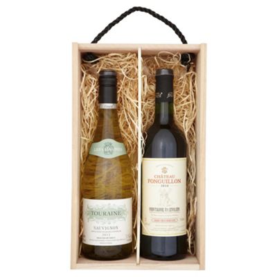 Buy Finest* Twin Wine Gift Pack in a Wooden Box from our Foodie range ...