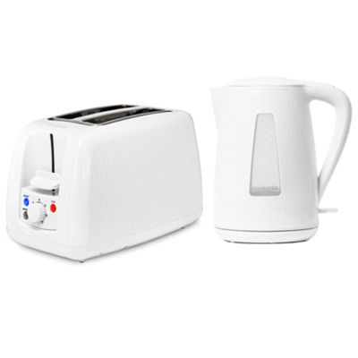 Buy Brabantia Bqpk05 White Breakfast Kettle And 2 Slice Toaster Set 