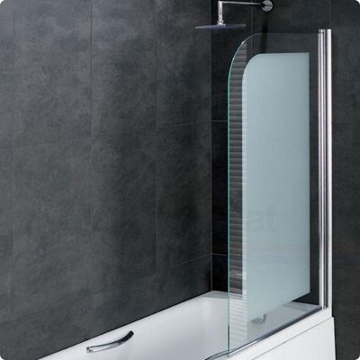 Buy Duchy ROSETTA Bath Screen with Frosted 6mm Easy Clean Glass with ...