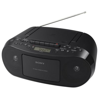 Buy Sony CFDS50 CD AM/FM Radio Cassette Boombox Black from our Portable ...
