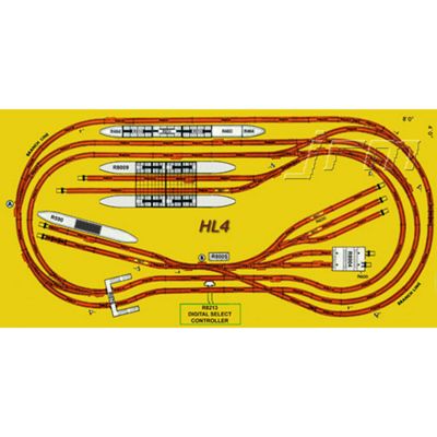 Buy Hornby Digital Train Set Hl4 Big Layout Track For 8X4 