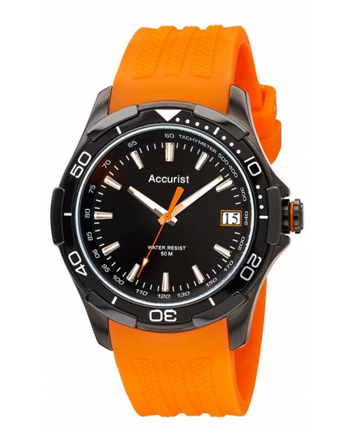 Buy Accurist Gents Orange Rubber Strap Watch MS861BO from our All Gifts ...
