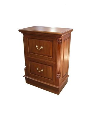 Buy Lock stock and barrel Mahogany 2 Drawer Filing Cabinet ...