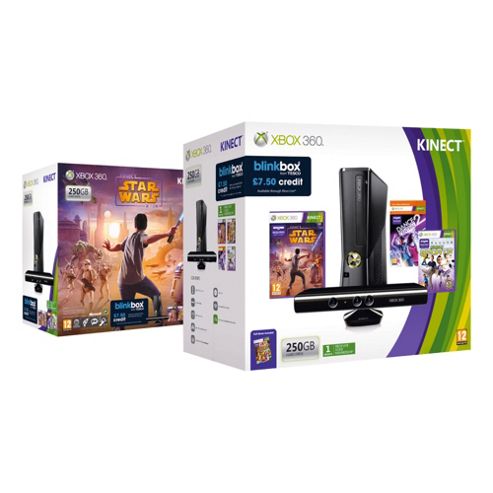 Buy Tesco Exclusive Xbox 360 250GB Kinect Star Wars Bundle from our All ...