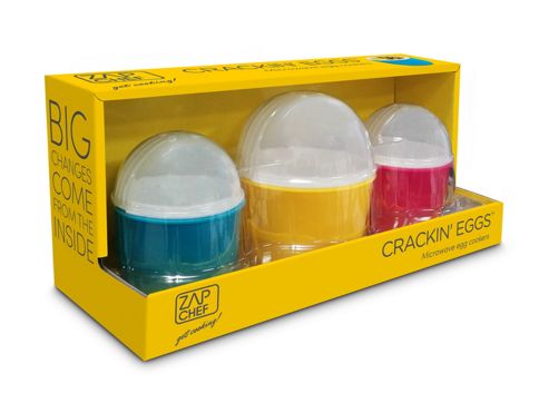 Buy ZAP Chef Crackin' Egg Microwave Egg Cookers, Family Pack from our