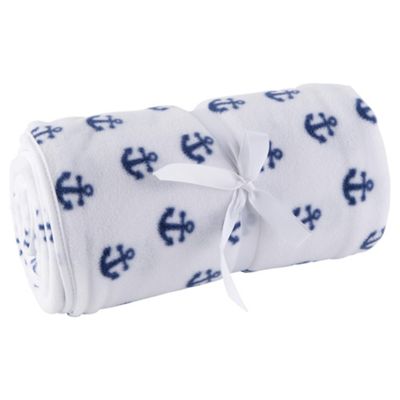 Buy Tesco Anchor Fleece Baby Blanket from our Throws, Blankets