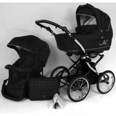 Buy Classic ML Baby Pram Pushchair - BLACK from our Prams range - Tesco