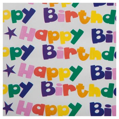 Buy Tesco Happy Birthday Circles Wrapping Paper 2m from our Gift Wrap ...