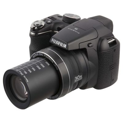 Buy Fuji FinePix S4900 Digital Bridge Camera, Black, 14MP, 30x Optical Zoom, 3quot; LCD Screen from 