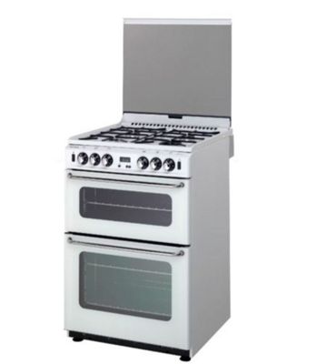 Buy New World GT550DOP Freestanding 55cm Gas Double Oven & Hob in White