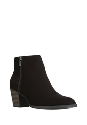 Buy F&F Sensitive Sole Double Zip Faux Suede Ankle Boots from our F&F ...