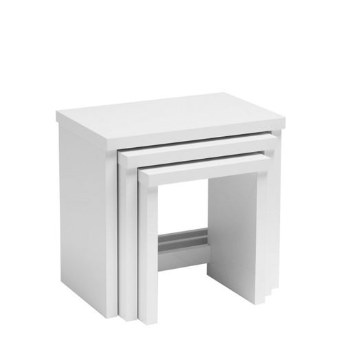 Buy Caxton Manhattan Nest of Tables in White Gloss from our Nest of ...