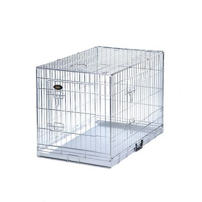 Buy Dog Cage Puppy Crate - Silver From Our Small Animal Cages Range - Tesco