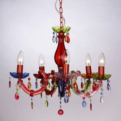 Buy Marie Therese Five Way Ceiling Light Gypsy Chandelier Multi   450 7407 PI 1000021MN