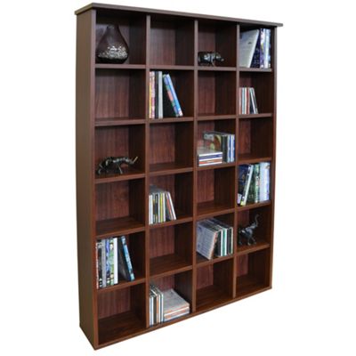 Buy Pigeon Hole - Cd Dvd Blu-ray Media Storage Shelves - Mahogany from ...